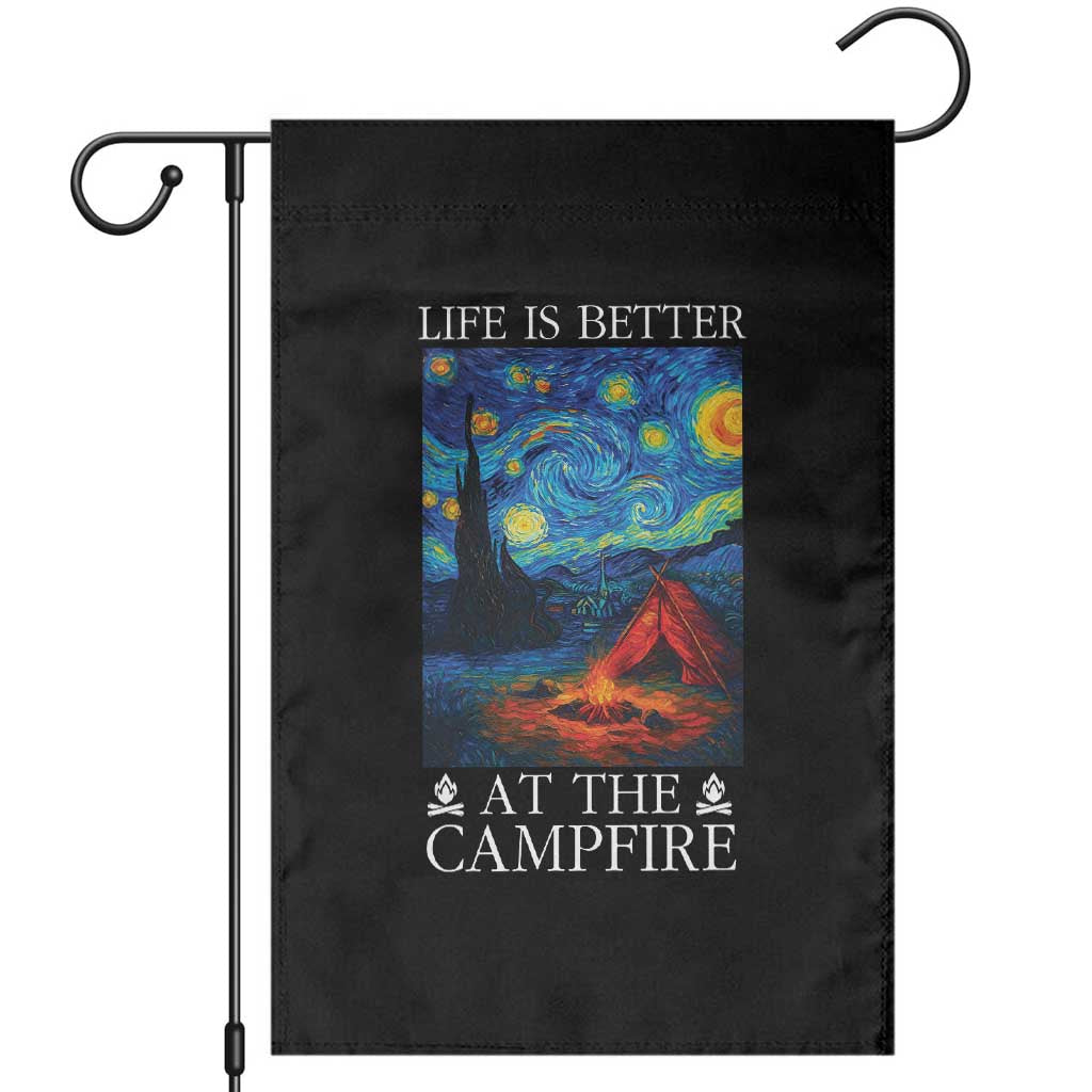 Funny Camping Garden Flag Life Is Better At The Campfire - Wonder Print Shop