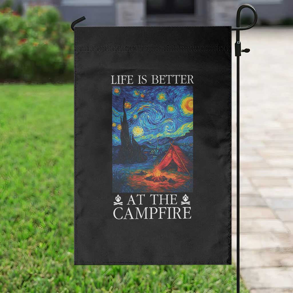 Funny Camping Garden Flag Life Is Better At The Campfire - Wonder Print Shop