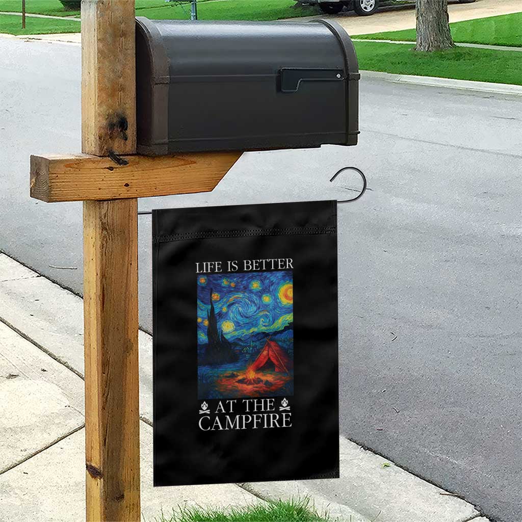Funny Camping Garden Flag Life Is Better At The Campfire - Wonder Print Shop