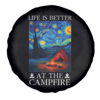 Funny Camping Spare Tire Cover Life Is Better At The Campfire - Wonder Print Shop