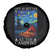 Funny Camping Spare Tire Cover Life Is Better At The Campfire - Wonder Print Shop
