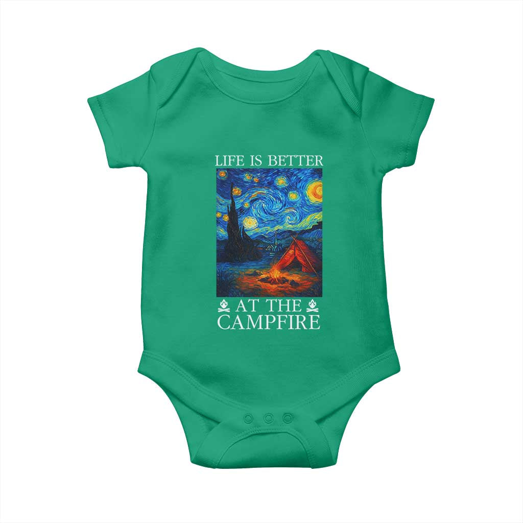 Funny Camping Baby Onesie Life Is Better At The Campfire - Wonder Print Shop