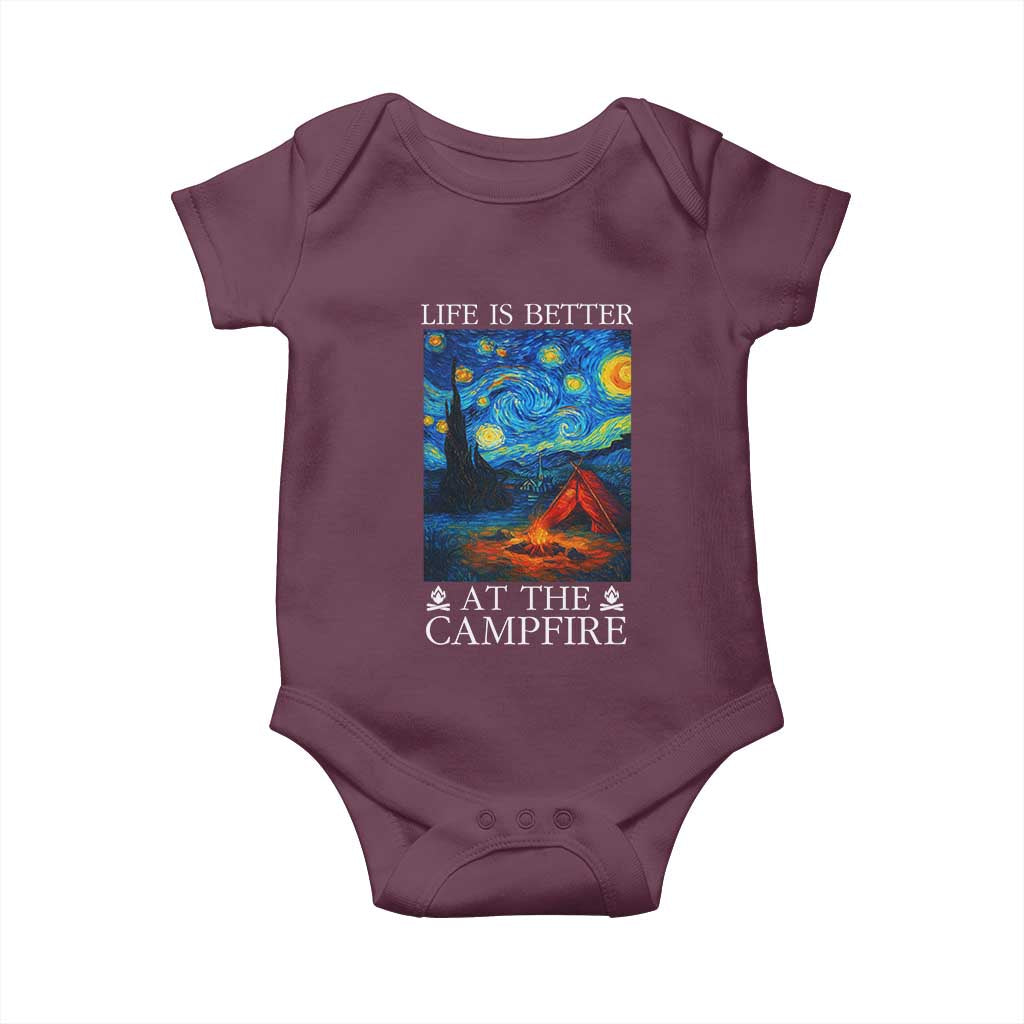 Funny Camping Baby Onesie Life Is Better At The Campfire - Wonder Print Shop