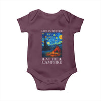 Funny Camping Baby Onesie Life Is Better At The Campfire - Wonder Print Shop