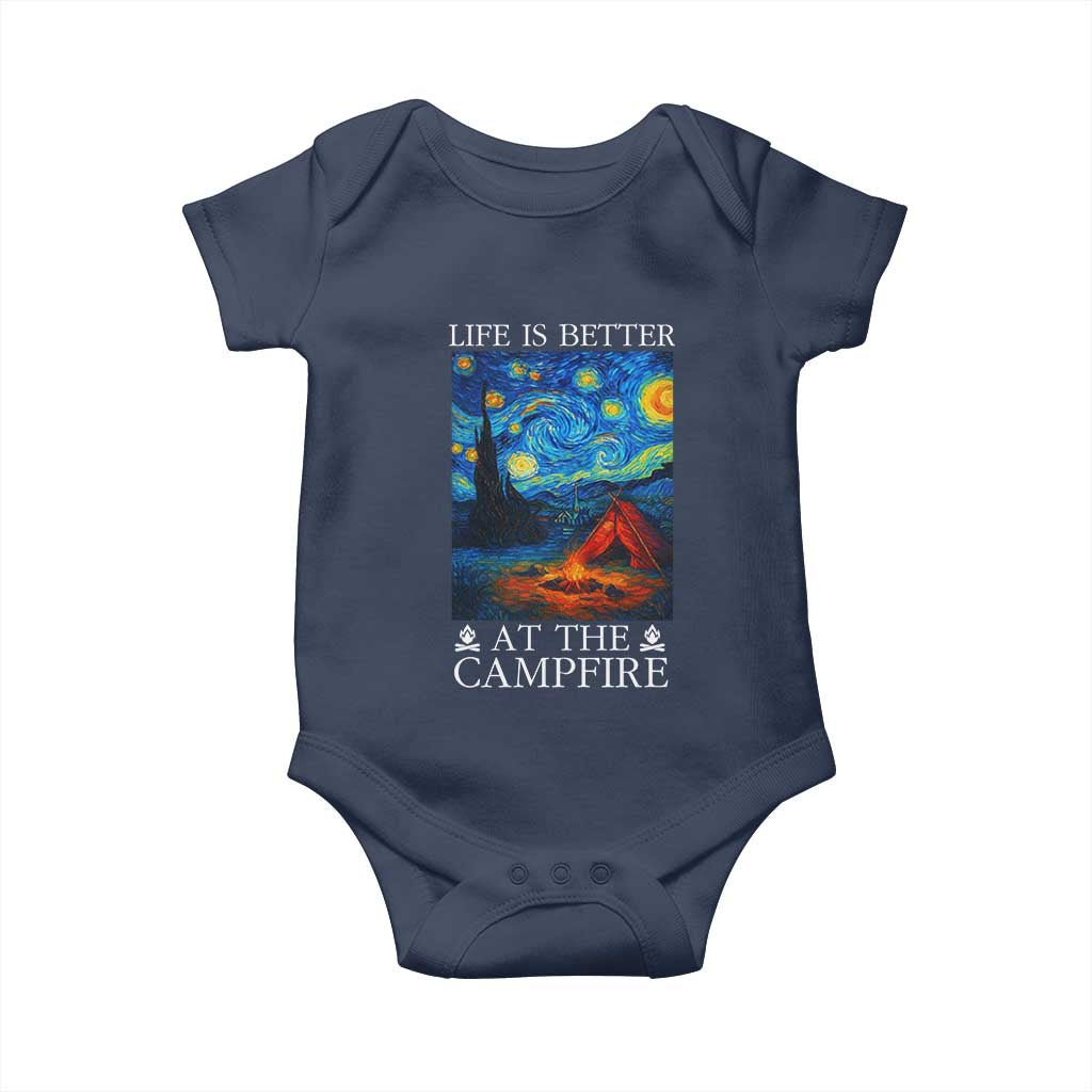 Funny Camping Baby Onesie Life Is Better At The Campfire - Wonder Print Shop