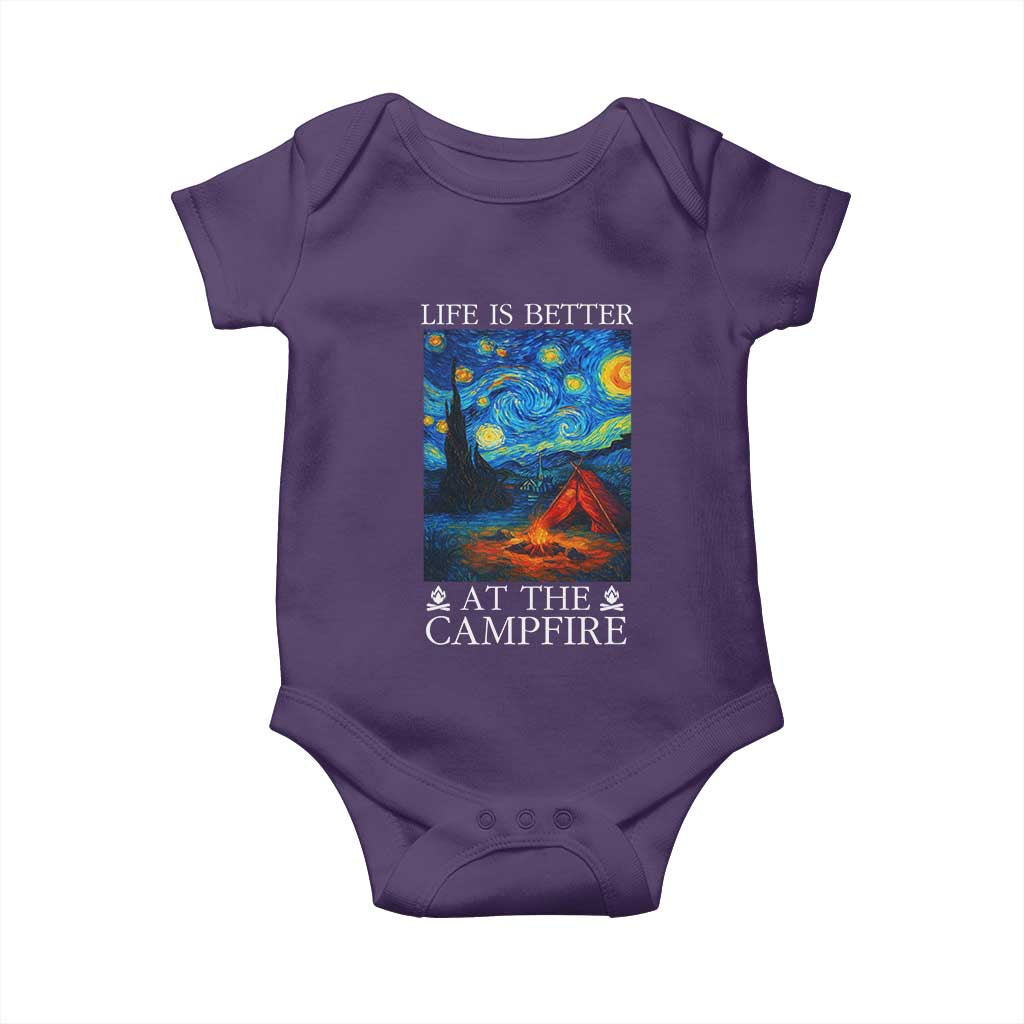 Funny Camping Baby Onesie Life Is Better At The Campfire - Wonder Print Shop