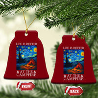 Funny Camping Ceramic Ornament Life Is Better At The Campfire - Wonder Print Shop