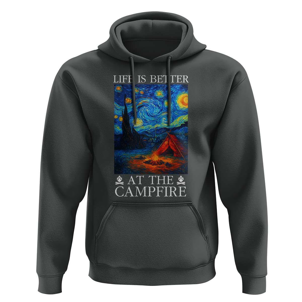 Funny Camping Hoodie Life Is Better At The Campfire - Wonder Print Shop