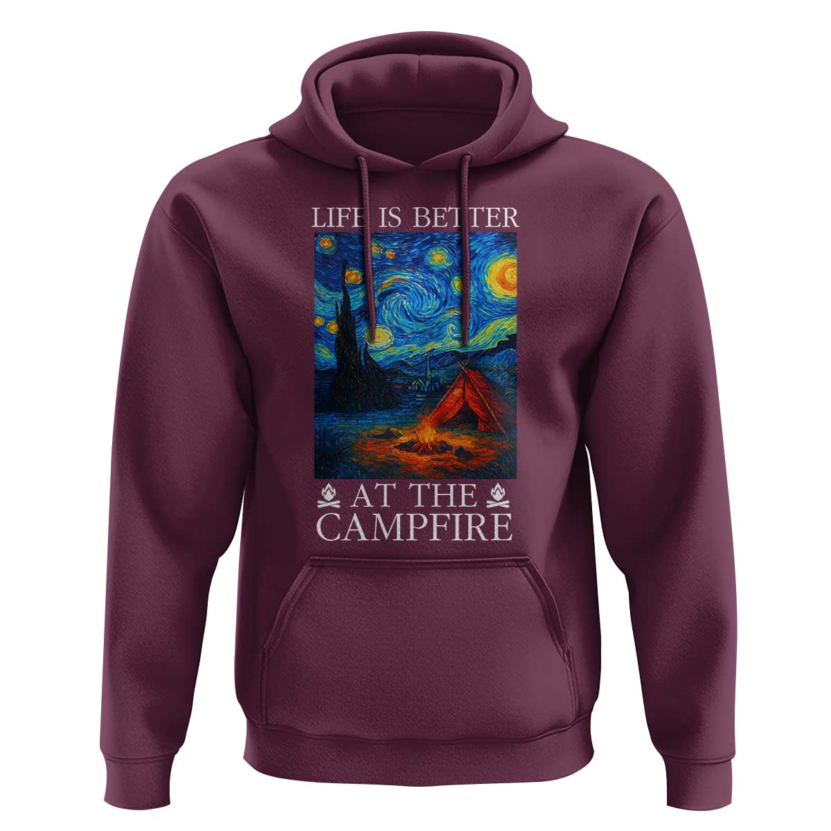 Funny Camping Hoodie Life Is Better At The Campfire - Wonder Print Shop