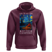 Funny Camping Hoodie Life Is Better At The Campfire - Wonder Print Shop