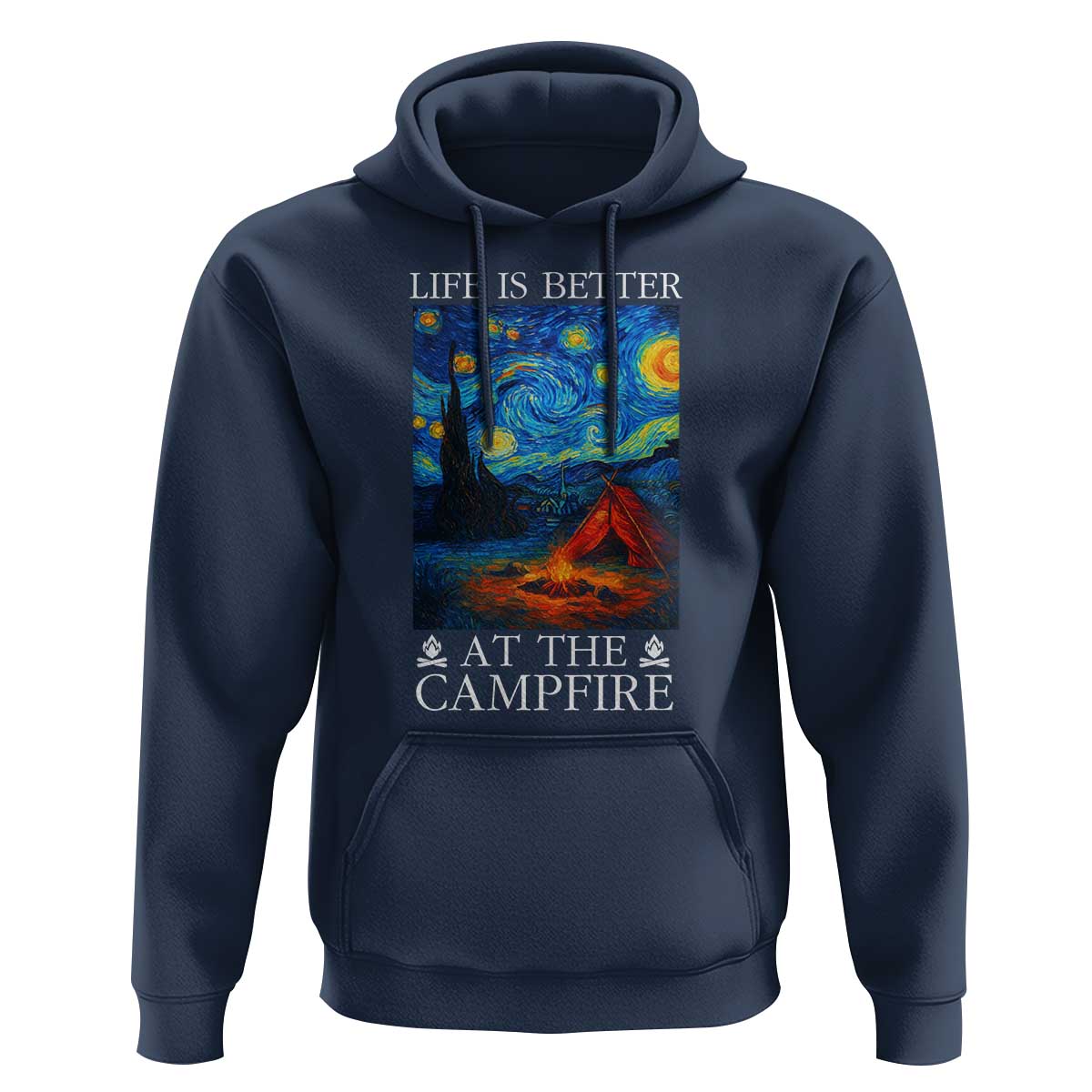 Funny Camping Hoodie Life Is Better At The Campfire - Wonder Print Shop