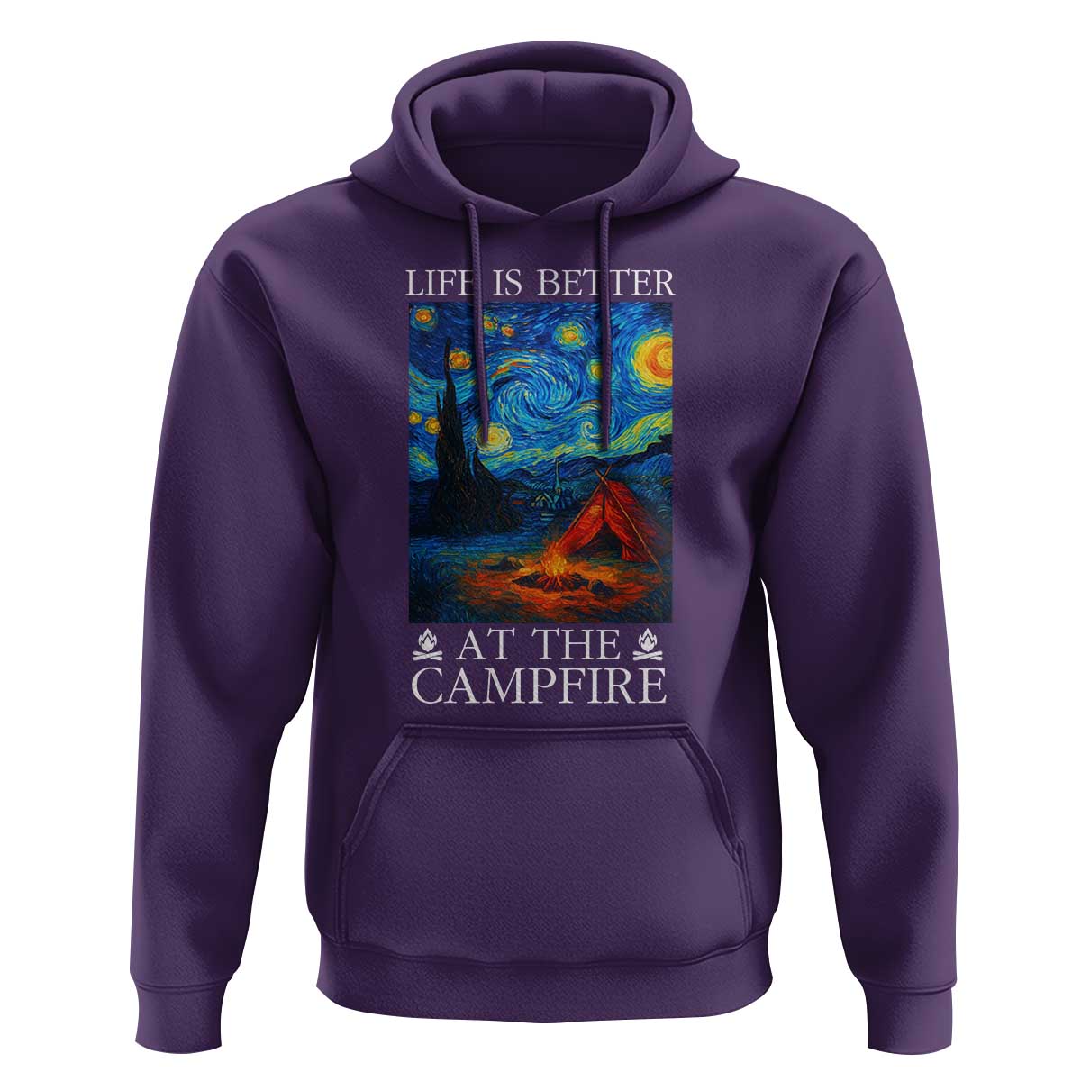 Funny Camping Hoodie Life Is Better At The Campfire - Wonder Print Shop