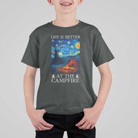 Funny Camping T Shirt For Kid Life Is Better At The Campfire - Wonder Print Shop