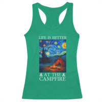 Funny Camping Racerback Tank Top Life Is Better At The Campfire - Wonder Print Shop