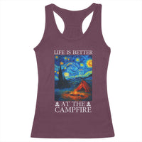 Funny Camping Racerback Tank Top Life Is Better At The Campfire - Wonder Print Shop