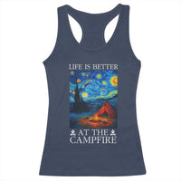 Funny Camping Racerback Tank Top Life Is Better At The Campfire - Wonder Print Shop