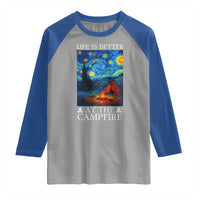 Funny Camping Raglan Shirt Life Is Better At The Campfire - Wonder Print Shop