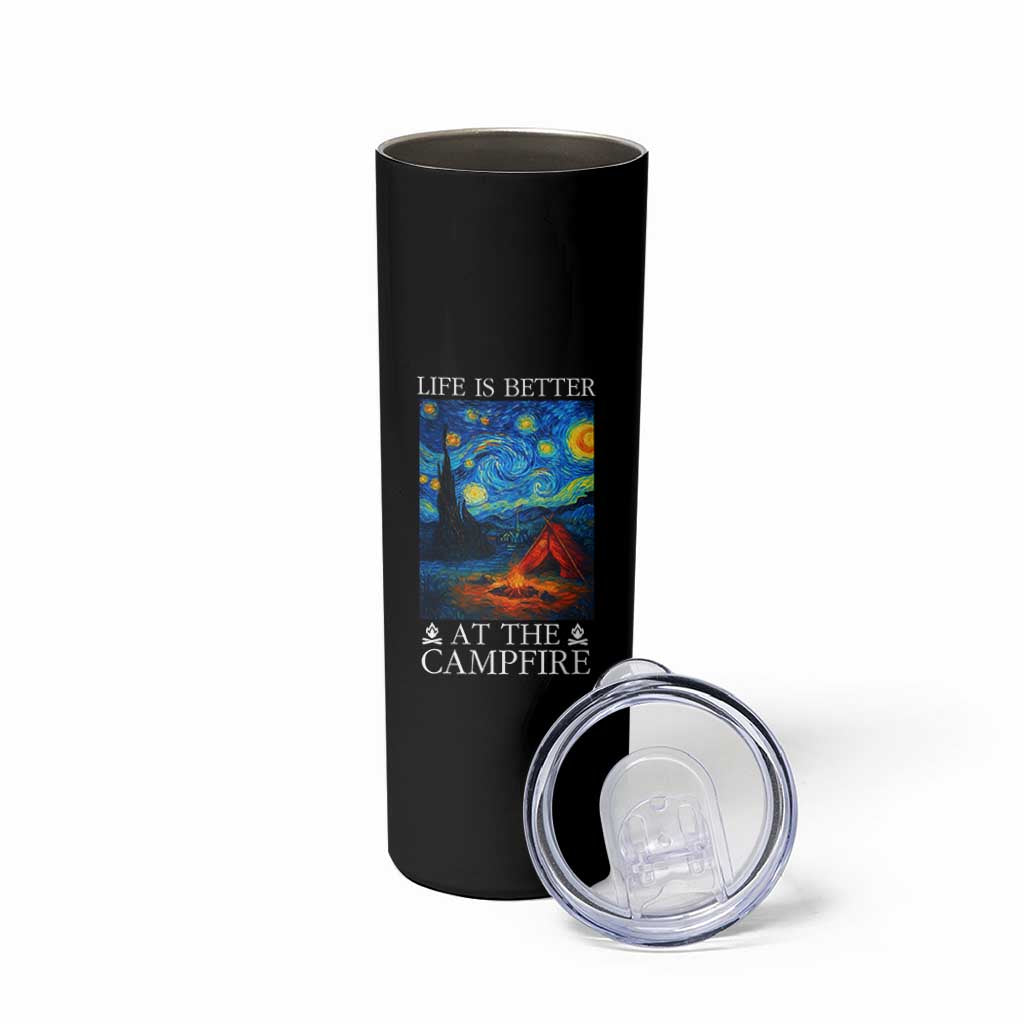 Funny Camping Skinny Tumbler Life Is Better At The Campfire - Wonder Print Shop