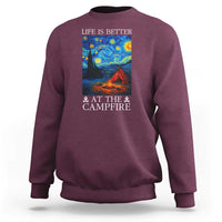 Funny Camping Sweatshirt Life Is Better At The Campfire - Wonder Print Shop