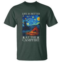 Funny Camping T Shirt Life Is Better At The Campfire - Wonder Print Shop