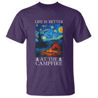 Funny Camping T Shirt Life Is Better At The Campfire - Wonder Print Shop