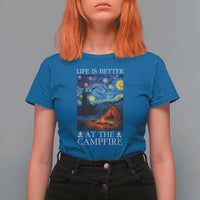 Funny Camping T Shirt For Women Life Is Better At The Campfire - Wonder Print Shop