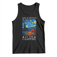 Funny Camping Tank Top Life Is Better At The Campfire - Wonder Print Shop