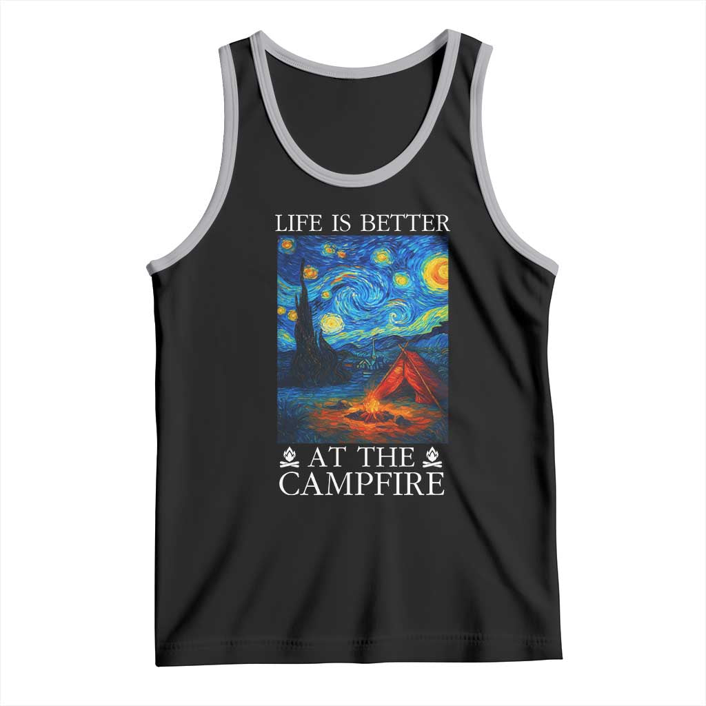 Funny Camping Tank Top Life Is Better At The Campfire - Wonder Print Shop