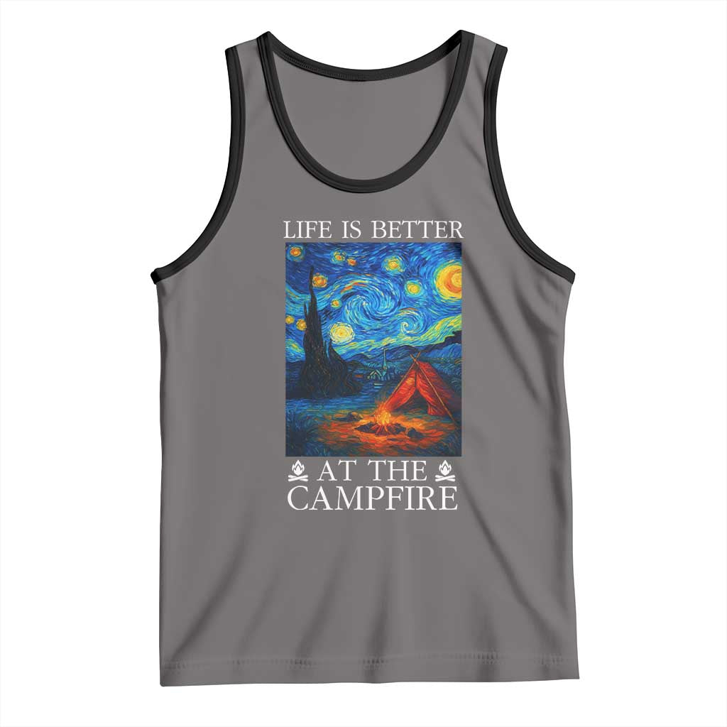 Funny Camping Tank Top Life Is Better At The Campfire - Wonder Print Shop