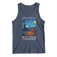 Funny Camping Tank Top Life Is Better At The Campfire - Wonder Print Shop