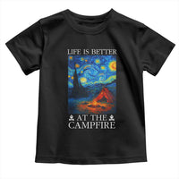 Funny Camping Toddler T Shirt Life Is Better At The Campfire - Wonder Print Shop