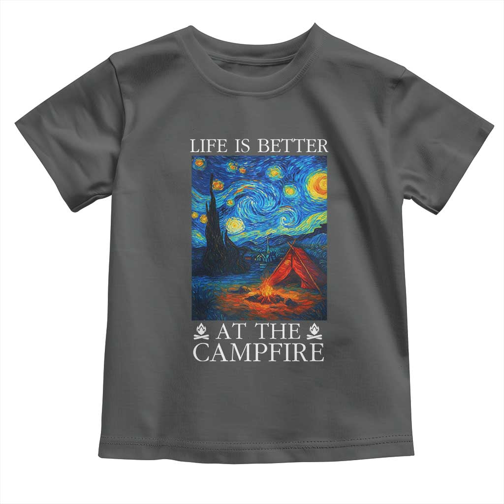 Funny Camping Toddler T Shirt Life Is Better At The Campfire - Wonder Print Shop