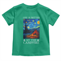 Funny Camping Toddler T Shirt Life Is Better At The Campfire - Wonder Print Shop