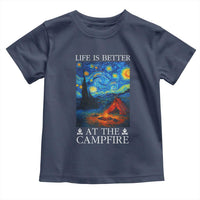 Funny Camping Toddler T Shirt Life Is Better At The Campfire - Wonder Print Shop