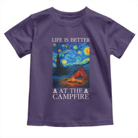 Funny Camping Toddler T Shirt Life Is Better At The Campfire - Wonder Print Shop