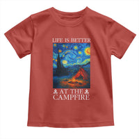 Funny Camping Toddler T Shirt Life Is Better At The Campfire - Wonder Print Shop
