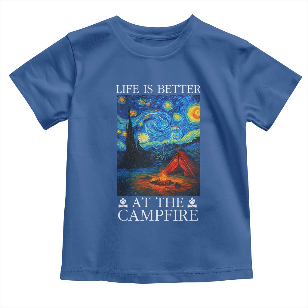 Funny Camping Toddler T Shirt Life Is Better At The Campfire - Wonder Print Shop