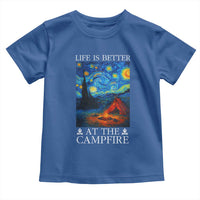 Funny Camping Toddler T Shirt Life Is Better At The Campfire - Wonder Print Shop