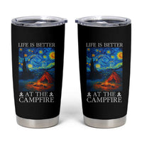 Funny Camping Tumbler Cup Life Is Better At The Campfire - Wonder Print Shop