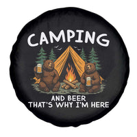 Funny Camping Beer Spare Tire Cover Bear Drinking Lover Gift - Wonder Print Shop