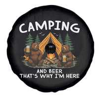 Funny Camping Beer Spare Tire Cover Bear Drinking Lover Gift - Wonder Print Shop