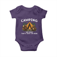 Funny Camping Beer Baby Onesie Bear Drinking Lover Gift - Wonder Print Shop
