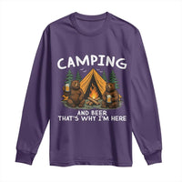 Funny Camping Beer Long Sleeve Shirt Bear Drinking Lover Gift - Wonder Print Shop