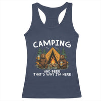 Funny Camping Beer Racerback Tank Top Bear Drinking Lover Gift - Wonder Print Shop