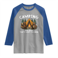 Funny Camping Beer Raglan Shirt Bear Drinking Lover Gift - Wonder Print Shop