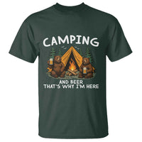 Funny Camping Beer T Shirt Bear Drinking Lover Gift - Wonder Print Shop
