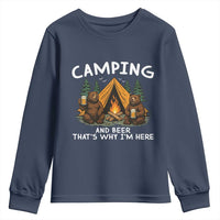 Funny Camping Beer Youth Sweatshirt Bear Drinking Lover Gift - Wonder Print Shop