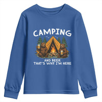 Funny Camping Beer Youth Sweatshirt Bear Drinking Lover Gift - Wonder Print Shop
