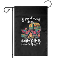 Funny Flamingo Camping Garden Flag If I Am Drunk It Is My Friend Fault - Wonder Print Shop