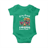 Funny Flamingo Camping Baby Onesie If I Am Drunk It Is My Friend Fault - Wonder Print Shop